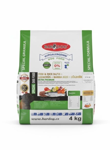 FISH & RICE 24/13 –  LAZACHÚS – BARNA RIZS – ZÖLDSÉG - 4Kg