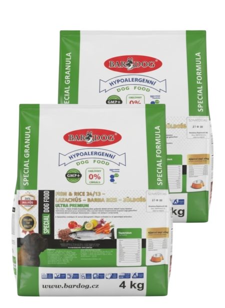FISH & RICE 24/13 – LAZACHÚS – BARNA RIZS – ZÖLDSÉG – 2x4Kg DUOPACK
