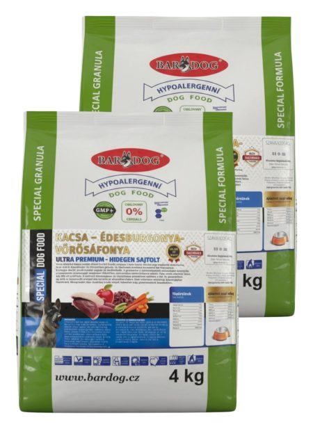 Kacsa-édesburgonya-vörösáfonya – 2x4Kg DUOPACK