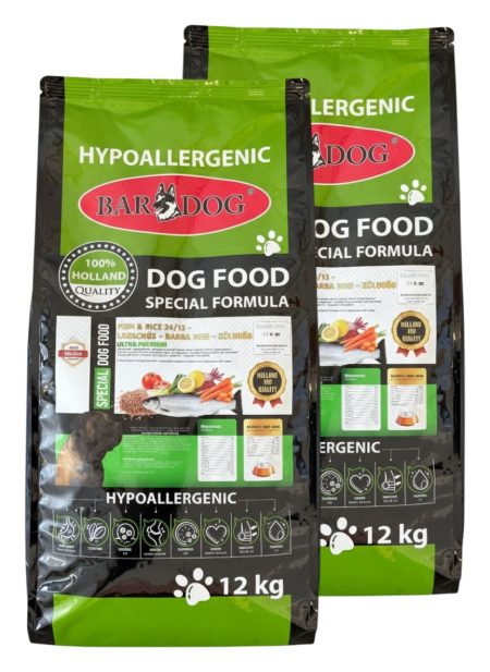 FISH & RICE 24/13 – LAZACHÚS – BARNA RIZS – ZÖLDSÉG – 2x 12Kg DUOPACK 🔖 -15%  KEDVEZMÉNY