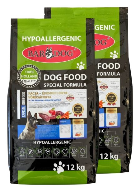 Kacsa-édesburgonya-vörösáfonya – 2x12Kg DUOPACK