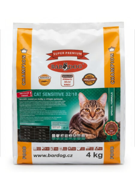 Cat Sensitive 32/18 - Bárány & Hal - 4 kg