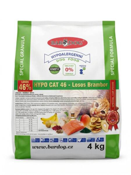 Cat Hypo 46 - Lazac , Burgonya , Gyümölcs - 4 Kg